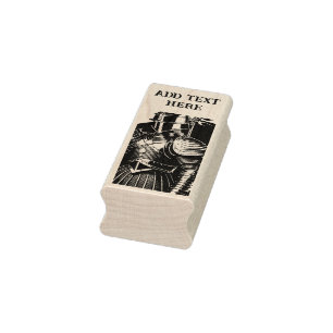 Personalisierte Rüstung - Briefmarke der Holzkunst Gummistempel