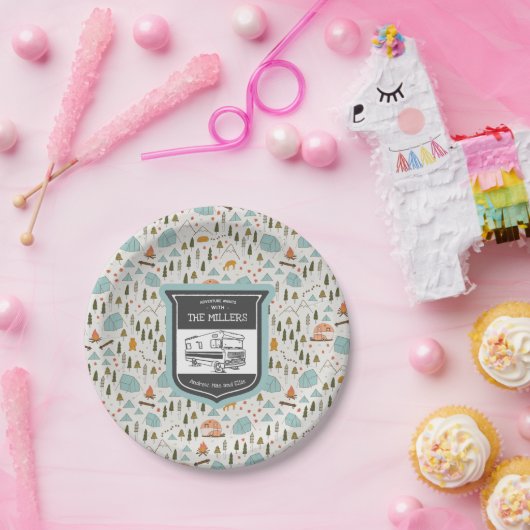 Personalisierte RV-Camping-Teller Pappteller (Party)