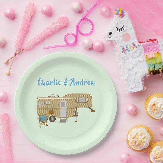 Personalisierte RV-Camping-Teller Pappteller (Party)
