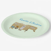 Personalisierte RV-Camping-Teller Pappteller (Schrägansicht)