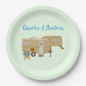 Personalisierte RV-Camping-Teller Pappteller (Vorderseite)