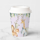 Personalisierte Safari-Dschungeltiere 1. Pappbecher (Rechts)