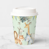 Personalisierte Safari-Dschungeltiere Pappbecher (Links)