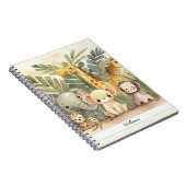 Personalisierte Safari-Jungle-Tiere Notizblock (Rechte Seite)