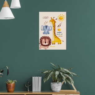 Personalisierte Safari Poster