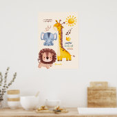 Personalisierte Safari Poster (Küche)