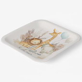 Personalisierte Safari-Tiere Papier-Teller Pappteller (Gewinkelt)