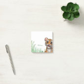 Personalisierte Safari-Tiger-Haftnotizen Post-it Klebezettel (Büro)