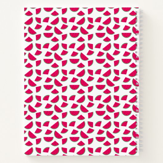 Personalisierte, saftige Frucht, rote Wassermelone Notizblock (Rückseite)