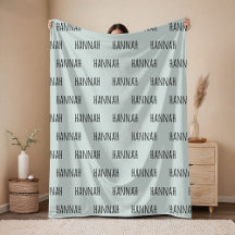 Personalisierte Sage-Decke als Geschenk für Erstge