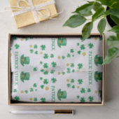 Personalisierte Saint Patricks Leprechaun Clover Seidenpapier (Geschenk)