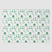 Personalisierte Saint Patricks Leprechaun Clover Seidenpapier (Vorderseite)