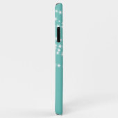 Personalisierte Saitenleuchten auf Türkis Case-Mate iPhone Hülle (Hinten/Rechts)