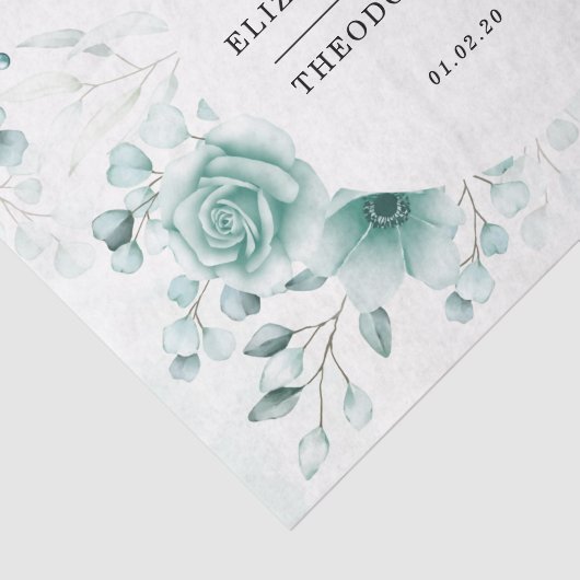 Personalisierte Salbei-Grüntöne Seidenpapier (Ausschnitt)