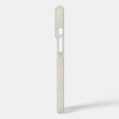Personalisierte Salbeigrüne Federinitiale Case-Mate iPhone Hülle (Rückseite / Links)