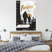 Personalisierte Samurai-Vaterschaft-Leinwandkunst Leinwanddruck (Insitu (Schlafzimmer))