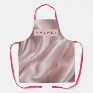 Personalisierte sanfte Pastell-Satin-Eleganz Schürze