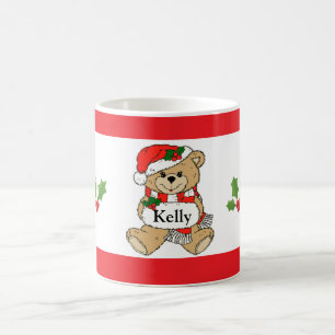 Personalisierte Sankt-Weihnachtsbärn-Kaffee-Tasse Kaffeetasse