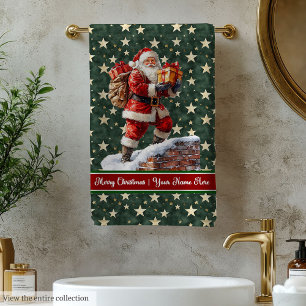 Personalisierte Santa Bath Handtücher in trendigen