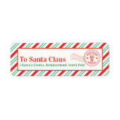 Personalisierte Santa Letter-Adresse des Nordpol (Vorne)