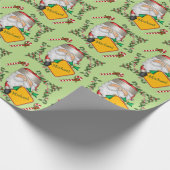 Personalisierte Santa Message Board Geschenkpapier (Ecke)