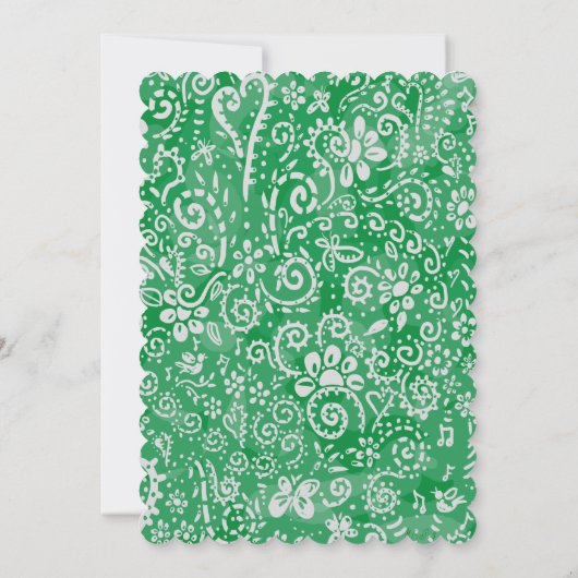 Personalisierte Santa Notes Einladung (Rückseite)