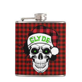 Personalisierte Santa Skull-Flasche Flachmann