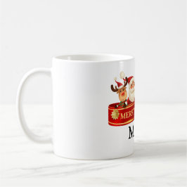 PERSONALISIERTE SANTA, SNOWMAN, ELF WISHER CHRISTM KAFFEETASSE