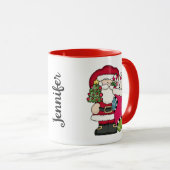 Personalisierte Santa Tasse Santa Claus Tasse (VorderseiteRechts)
