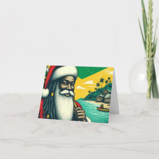 Personalisierte Santa Weihnachtskarte der Karibik Feiertagskarte