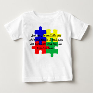Personalisierte Säugling des Autismus-T - Shirt