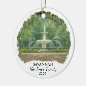 Personalisierte Savannah Ornament, Georgien Keramik Ornament (Links)