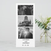 Personalisierte Save the Date Einladung mit Paar (Stehend Vorderseite)