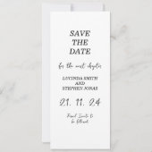 Personalisierte Save the Date Einladung mit Paar (Rückseite)