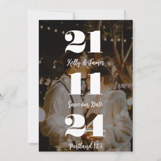 Personalisierte Save the Date Einladung mit Paar