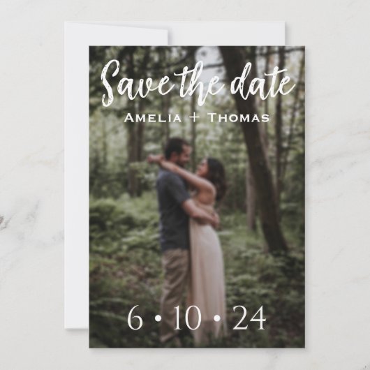 personalisierte Save the Date Einladungen (Vorderseite)
