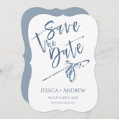 Personalisierte Save the Date Hochzeitkarte Einladung (Vorne/Hinten)