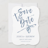 Personalisierte Save the Date Hochzeitkarte Einladung (Vorderseite)