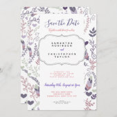 Personalisierte Save the Date Hochzeitseinladung Einladung (Vorne/Hinten)