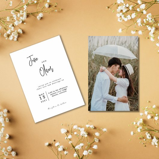 Personalisierte Save the Date Hochzeitseinladungen Einladung
