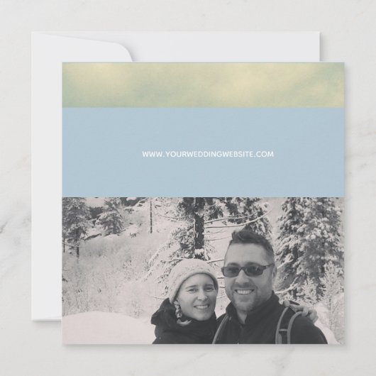 Personalisierte Save the Date Karte (Rückseite)