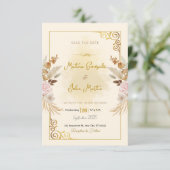 Personalisierte Save the Date-Karte Date (Stehend Vorderseite)