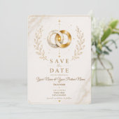 Personalisierte Save-the-Date-Karte | Heilige Unio Save The Date (Stehend Vorderseite)