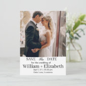 Personalisierte Save-the-Date-Karte mit Foto Save The Date (Stehend Vorderseite)