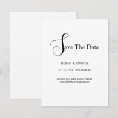 Personalisierte Save-the-Date-Karten Einladung (Vorne/Hinten)