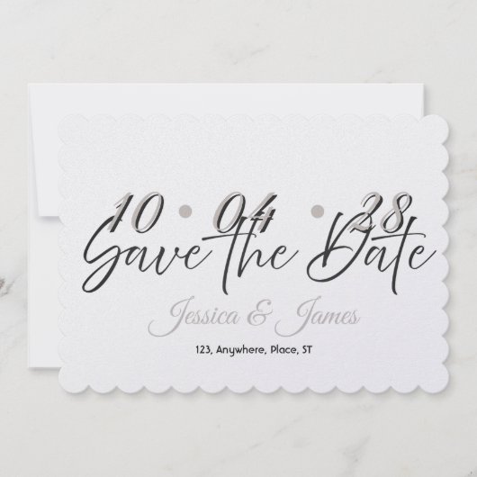 Personalisierte Save-the-Date-Karten nach Maß Save The Date (Vorderseite)