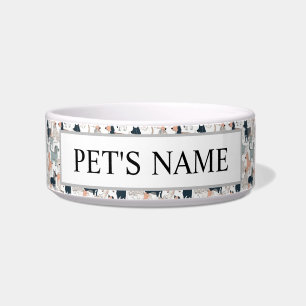 Personalisierte Scandi Style Keramik Dog Bowl Nied Napf