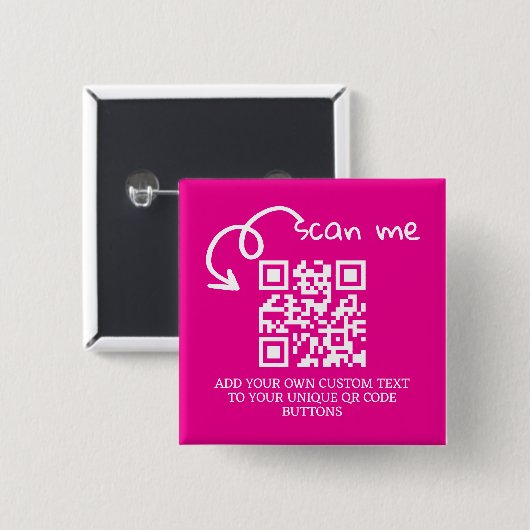 Personalisierte, scannable Website mit QR-Code Button (Vorne & Hinten)