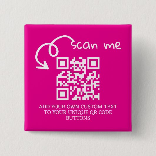 Personalisierte, scannable Website mit QR-Code Button (Vorderseite)
