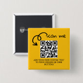 Personalisierte, scannable Website mit QR-Code Button (Vorne & Hinten)